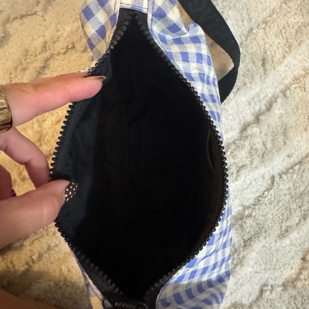 Baggu Small Crescent Bag lilac gingham print - Picture 7 of 7
